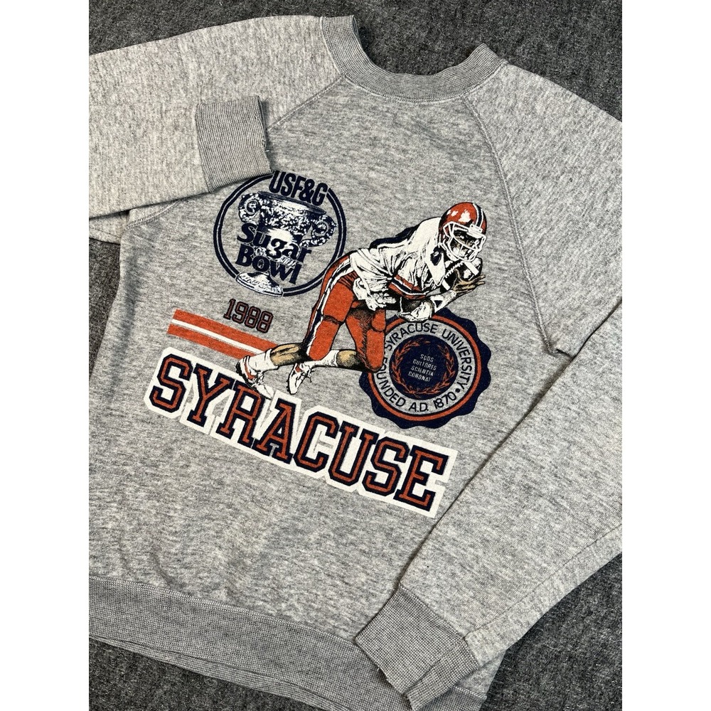 Vintage‎ 1988 Syracuse Orange Sugar Bowl Crewneck Pullover Sweater